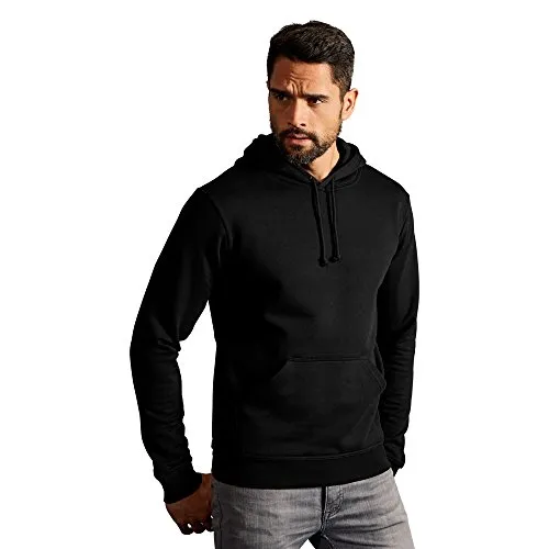 Basic Hoodie 80-20 Herren, Schwarz, L
