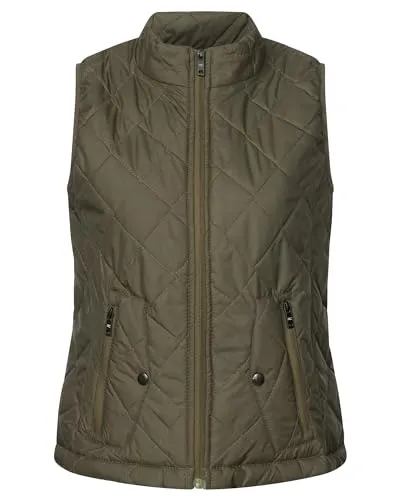 Rock Creek Damen Steppweste D-506 Dunkelgrün M - Damen-Westen, trendige Steppweste mit optimaler Passform und hohem Tragekomfort, ideal für Freizeit und Outdoor-Aktivitäten.