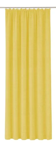 Wirth Vorhang Holmsund 288g/qm, blickdicht, Chenille in gelb von Wirth