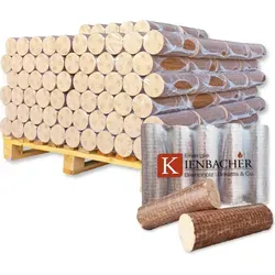 Nestro Briketts Hartholzbriketts aus Buche & Eiche | 50 x 10 kg Holzbrikett auf Palette | Energie Kienbacher® 500 kg