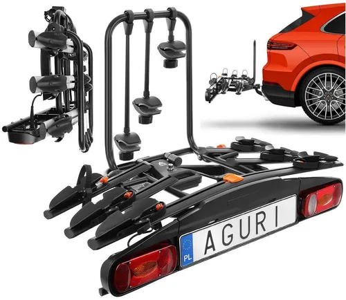 Fahrradträger für Anhängerkupplung 3R Aguri Active Bike Schwarz
