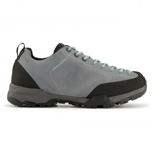 Scarpa Damen Mojito Trail GTX WIDE Wanderhalbschuh smoke/jade 41,5 - Wasserdichter Wanderschuh für Damen, ideal für moderate Wanderungen und Städtetrips. Das 