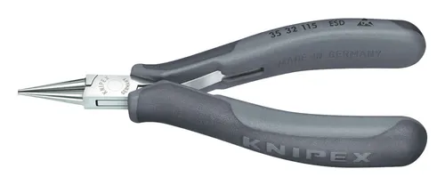 Knipex Elektronik Greifzange ESD 115 mm - Präzisionszange für Elektronikarbeiten - Zangen für präzises Greifen in der Elektronik, antistatisch und ideal für empfindliche Bauteile.