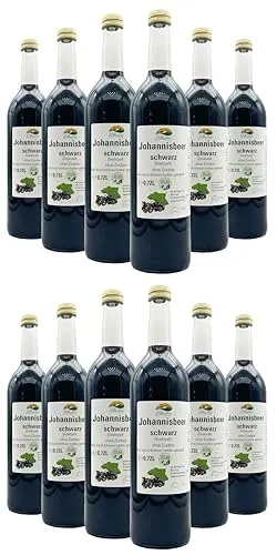 BLEICHHOF® Schwarzer Johannisbeersaft - Direktsaft, vegan (12x0,72l)