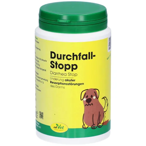 cdVet Durchfall-Stopp Pulver für Hunde und Katzen - Magen & Darm - Diät-Ergänzungsfuttermittel zur Linderung von Durchfall für Hunde und Katzen, unterstützt die Regeneration der Darmflora mit präbiotischer Hefe.