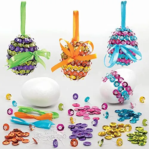 Baker Ross Dekorationssets für Ostereier mit Pailletten von Baker Ross