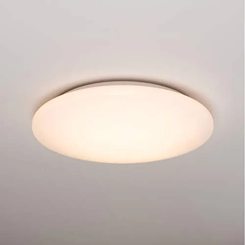 LED-Deckenleuchte Ø 27cm spritzwassergeschützt für Bad Zone 2 und 3 geeignet warmweiß 3.000K 12W 1.100 Lumen