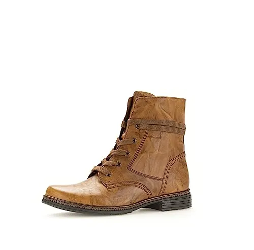 Gabor Damen Schnürstiefeletten, Frauen Stiefeletten,Wechselfußbett,Best Fitting,Stiefel,Bootee,Booties,Copper (Ra.Cognac),37 EU / 4 UK