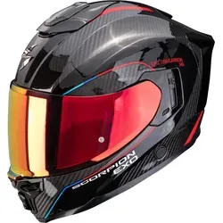 Scorpion Exo-1500 Carbon Air Mundi Integralhelm, schwarz/rot, 2XL (63/64) - Der Scorpion EXO-1500 Carbon Air ist ein leichter Touringhelm mit individuellem AirFit™-System und effizientem Belüftungssystem. Ideal für lange Touren und höchste Sicherheitsansprüche.