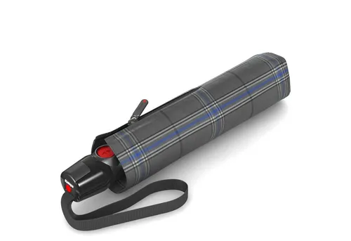Knirps Regenschirm T.200 Medium Duomatic, check grey in grau von Knirps®
