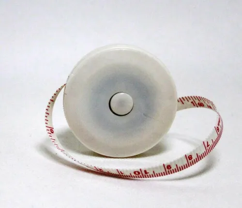 Schneidermaßband Maßband 150 cm 60 inch gute Qualität Fiberglas rund weiß 1