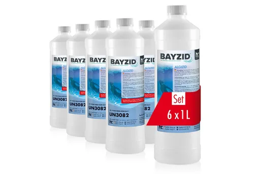 BAYZID Algizid 1 L - Effektive Algenverhütung für Pools - Poolpflege mit BAYZID Algizid: Chlorfrei, reizarm und schaumfrei für sauberes Wasser. Präventiver Schutz gegen Algen, Bakterien und Pilze - für unbeschwertes Schwimmvergnügen.