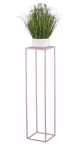 HowHomely Blumenständer Metall Rosa 100 cm Hoch von HowHomely