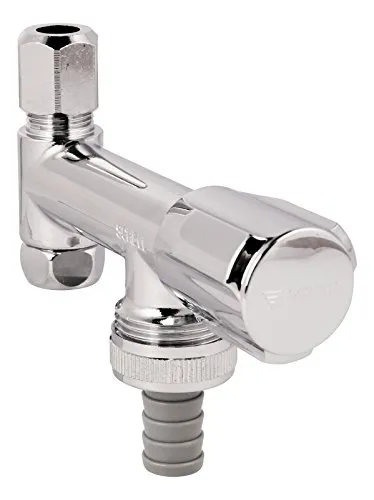 Geräte-Ventil Eckfix | lange Ausführung | 3/8 Zoll | Messing-Verchromt
