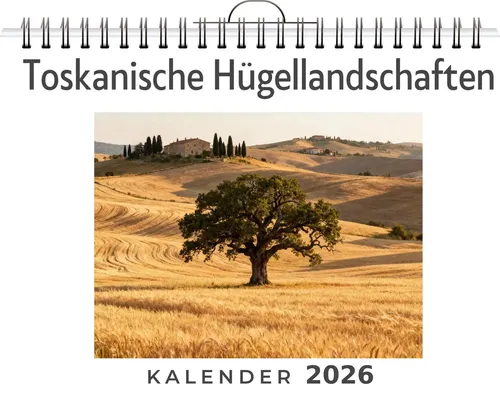 Lucas Schröder | Toskanische Hügellandschaften | Kalender | Deutsch | 2026