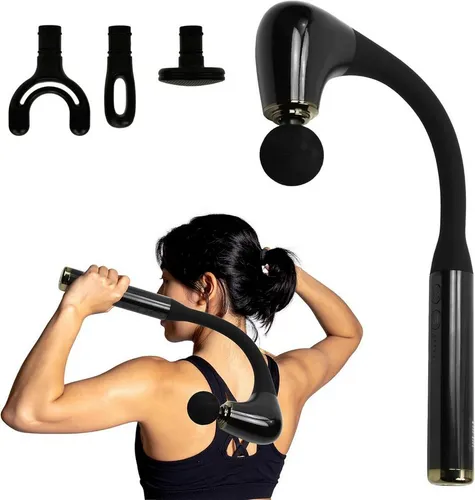 U-förmiger Akku-Massagehammer mit verlängertem Griff - Sonstige Massagegeräte, bietet hygienische Tiefenreinigung mit abgerundeten Silikon-Noppen und verbessert die Aufnahme von Hautpflege-Produkten für sichtbar gesündere Haut.