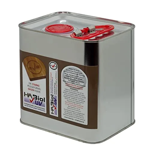 Holzöl innen + außen: Holzschutz auf Leinölbasis | 2,5l Möbelpflege Öl zur vielseitigen Anwendung mit UV Schutz | natürliche Holzpflege: farblose & lebensmittelecht Arbeitsplatten Möbel Böden