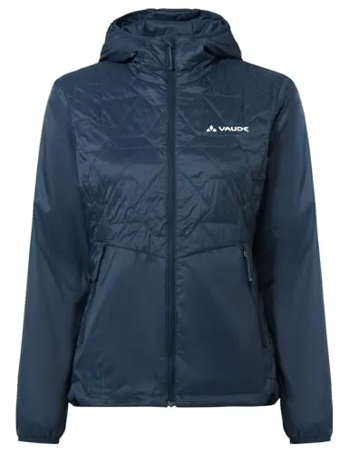 VAUDE Women's Freney Jacket VI - Sportliche Damen Isolationsjacke in Schwarz XL (44) - Leichte Outdoorjacke aus 100% recyceltem Polyamid, atmungsaktiv und wasserabweisend. Ideal für sportliche Bergtouren mit PFC-freier Technologie und figurbetontem Schnitt.