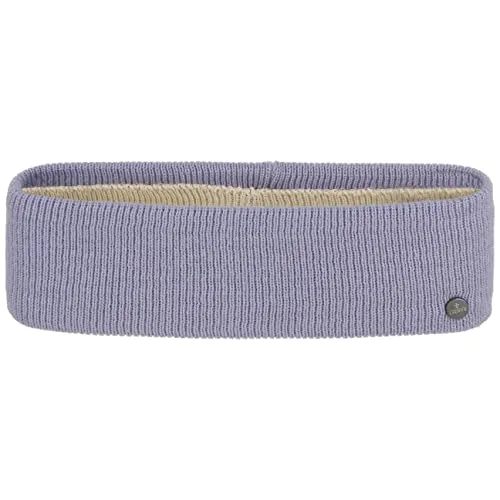Lierys Mono Stirnband Damen/Herren - 8 cm breit, Made in Germany - Mode-Stirnbänder für Männer - Dreilagiges, gefüttertes Strickband aus 100% Baumwolle für warme Ohren im Winter, elastische Einheitgröße 54-60 cm, ideal als Frisurenschutz beim Fahrradfahren.