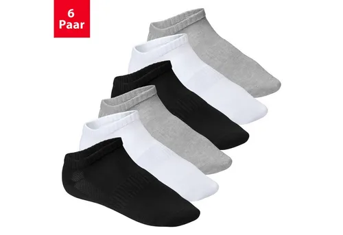 Footstar Kurzsocken Damen & Herren Fitness Sneaker Socken (6 Paar) Mesh-Strick
