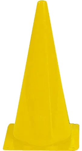 Sport-Thieme Markierungskegel, Gelb, 20,5x20,5x37 cm