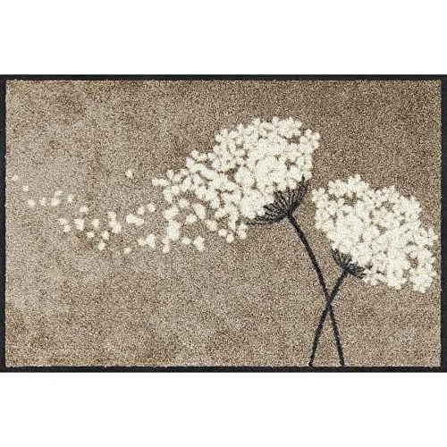 Salonloewe Wishful Blossom Fußabtreter 50 x 75 cm - Fußmatte in modernem Blumen-Design, waschbar und strapazierfähig, ideal für innen und außen; pflegeleicht und geeignet für Allergiker.