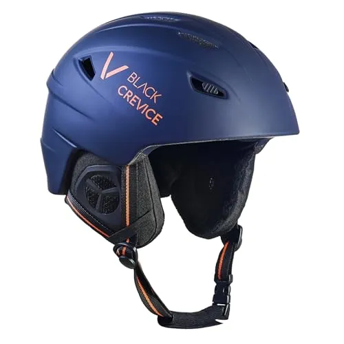 Black Crevice Erwachsene Skihelm Streif, matt Navy/orange, L