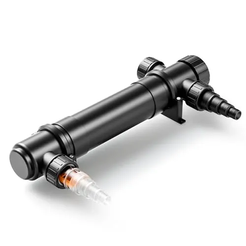 SunSun CUV-136 Teichklärer - UV-Sterilisator mit 4500 l/h und 36 W, effektiv gegen Algen und Bakterien, sorgt für klares Wasser und fördert ein gesundes Teichökosystem.