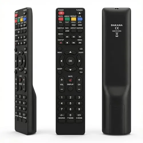 Dakana Fernbedienung passend für JTC Jay-Tech & Canox – Ersetzt GPRC15926 – Für 2040C 2040TT S32H5351J S65U65129M S55U55349J Genesis & DVB-821510 – Keine Einrichtung