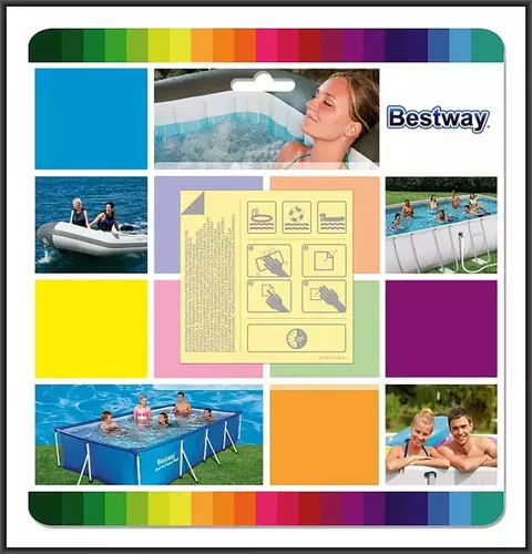 Zestaw Naprawczy Łatki Samoprzylepne 6,5x6,5cm Wodoodporne Bestway 6941607307564