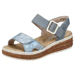 Rieker Damen Klassische Sandalen 62760 - Pantoletten für Damen, mit extra weitem Schnitt für optimale Passform und Bewegungsfreiheit, ideal für den Sommer!