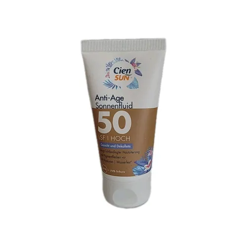 Cien Sun Anti Age Sonnenfluid LSF 50 für Gesicht + Dekolleté