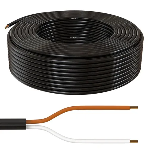 50m FLRYY Fahrzeugleitung 2x0,35mm² rund Kabel KFZ Anhängerkabel Niedervolt