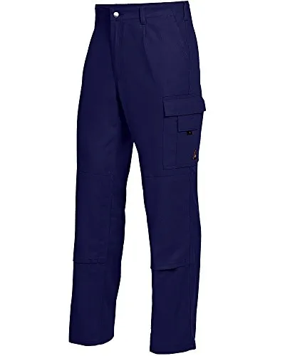 BP Arbeitshose 1486-060-10, Herren, Bundhose, dunkelblau, Größe 48 - Arbeitshosen – Bequeme Bundhose mit Knieeinschubtaschen für optimalen Schutz und Komfort bei der Arbeit, ideal für handwerkliche Tätigkeiten.