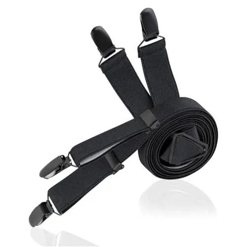 LINDENMANN Hosenträger Herren schwarz, X-Form, 120 cm, Made in Germany - Hochwertige Hosenträger aus langlebigem Material, ideal für den täglichen Einsatz. Mit stabilen Clips und verstellbarer Länge bieten sie optimalen Halt und Komfort.