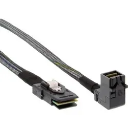 InLine® Mini-SAS HD Kabel, SFF-8643 gewinkelt zu SFF-8087, mit Sideband, 1m Kabel Interne SAS