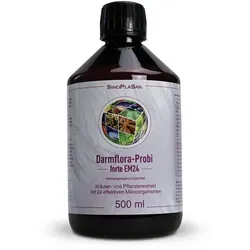 Darmflora Probiotikum forte EM24 500 ml - Flüssigkeit zum Einnehmen - Nahrungsergänzungsmittel mit 30 Milliarden koloniebildenden Einheiten pro Tag. Unterstützt die Darmflora und das Immunsystem für ein optimales Wohlbefinden.