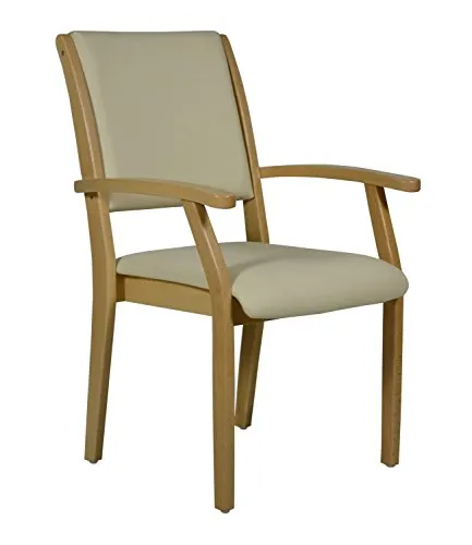 Devita Stuhl Seniorenstuhl Kerry - Flexibel und Ergonomisch - Stuhl für Senioren, wählbare Sitzhöhen und Bezüge für individuellen Komfort. Stabiler Stand, gute Ergonomie und leicht zu reinigen - ideal für Zuhause und Pflegeeinrichtungen.