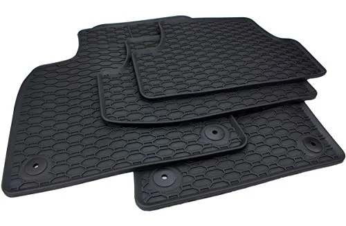 kfz-premiumteile24 Fußmatten kompatibel mit T-ROC (A1 2GA) Baujahr ab 09/2017 Gummimatten Automatten Premium Qualität Allwetter 4-teilig schwarz
