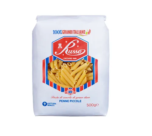 Russo Penne Piccole N°12 Hartweizengrieß Pasta,Italienischer Weizen,500g