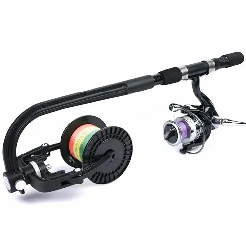 Angelschnur Aufspulgerät Schnurspulgerät Maschine, Tragbare Spinnrolle Spooling Station System Baitcaster Reel Line Spooler Angelzubehör