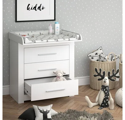 Vicco Wickeltisch MIRO Wickelkommode - Wickeltisch mit abnehmbarer Wickelauflage, bietet maximalen Komfort und ist durch hochwertige Verarbeitung besonders stabil und pflegeleicht.