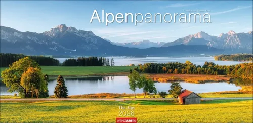 Alpenpanorama Kalender 2026 - Fotografie: Großformat-Kalender mit atemberaubenden Panoramafotos der Alpen aus der Schweiz, Deutschland und Österreich – perfekt für Bergliebhaber.