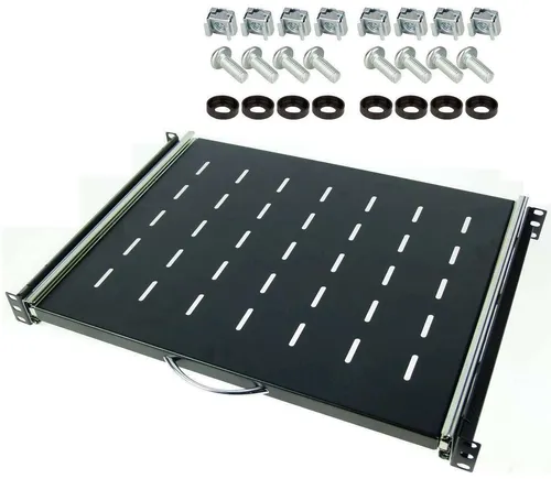 HE PROFI ausziehbare Tastatur Rackablage 35 cm tief Fachboden Trägereinschub 1