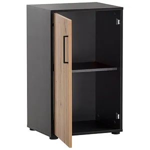 Möbelpartner Aktenschrank Aino - Büromöbelprogramme, robuster Aktenschrank aus melaminharzbeschichteter Spanplatte mit Türdämpfer und variabler Griffmontage – ideal für eine stilvolle und funktionale Büroorganisation.