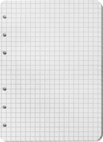 Veloflex Ringbucheinlage A6 6-Loch kariert 50 Blatt 1262000