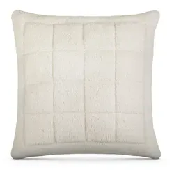 Bestlivings Wende-Kissenhülle Lammflor 80x80cm - Creme - Kissenhülle für ganzjährige Nutzung, mit atmungsaktiver Sommerseite aus Mikrofaser und kuscheliger Winterseite aus Sherpa-Fleece, pflegeleicht und maschinenwaschbar.