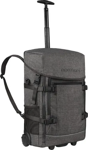 normani Reisetasche Rucksack-Trolley Handgepäck Nara - 3-in-1 Lösung in Anthrazit - Taschen für Schule, Reisen, Fitness und Freizeit. Die praktische 3-in-1 Reisetasche in Handgepäckgröße bietet vielseitige Nutzungsmöglichkeiten und strapazierfähiges Material.