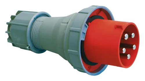 PCE/Merz CEE-Stecker 125 A 5p 6h - P045-6 - Baustromversorgung mit hoher Leistungsfähigkeit, ideal für anspruchsvolle Baustellen und Gewerbeprojekte.