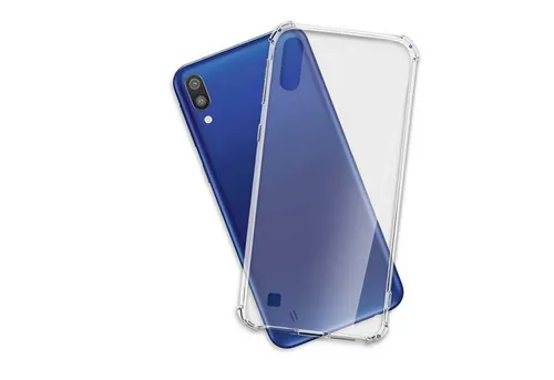 mtb more energy Smartphone-Hülle Clear Armor Case für Samsung Galaxy A10, Transparente TPU Schutzhülle Case Backcover mit Anti-Shock Verstärkung